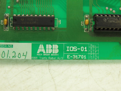 ABB Robotics E-31701 IOS-01 Input Output Board