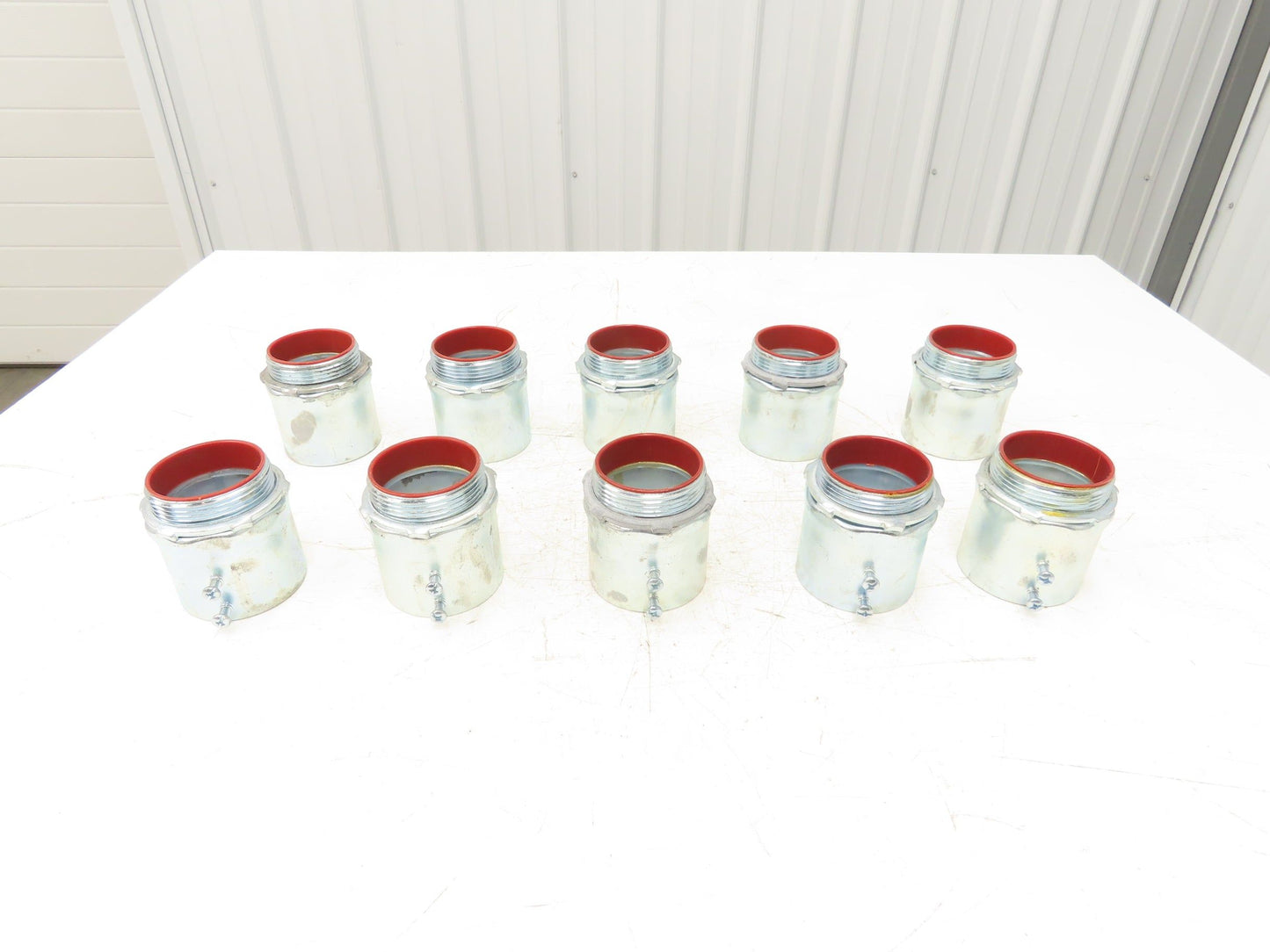TC727A Steel City 2-1/2" EMT Conduit Box Adaptor Connector Insulated Lot of 10