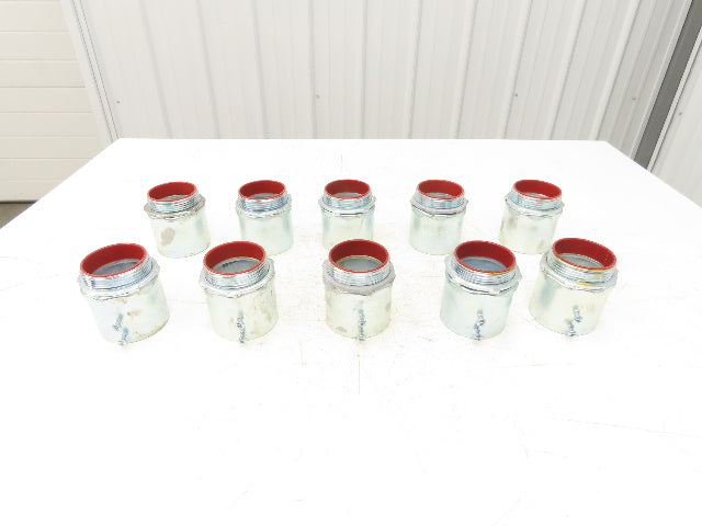 TC727A Steel City 2-1/2" EMT Conduit Box Adaptor Connector Insulated Lot of 10