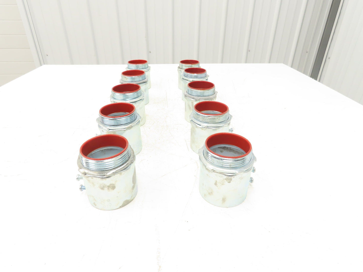 TC727A Steel City 2-1/2" EMT Conduit Box Adaptor Connector Insulated Lot of 10