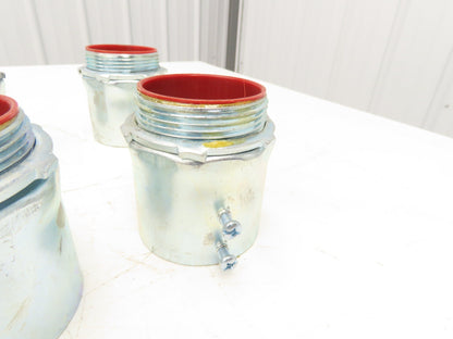 TC727A Steel City 2-1/2" EMT Conduit Box Adaptor Connector Insulated Lot of 10