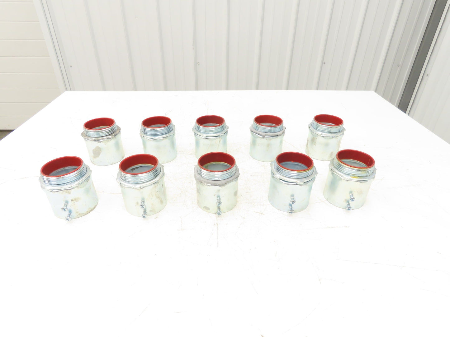 TC727A Steel City 2-1/2" EMT Conduit Box Adaptor Connector Insulated Lot of 10