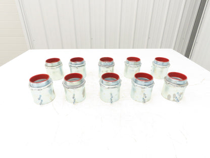 TC727A Steel City 2-1/2" EMT Conduit Box Adaptor Connector Insulated Lot of 10