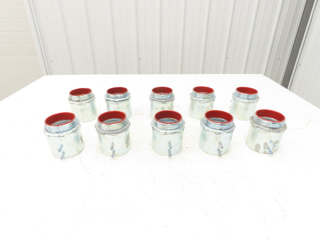 TC727A Steel City 2-1/2" EMT Conduit Box Adaptor Connector Insulated Lot of 10