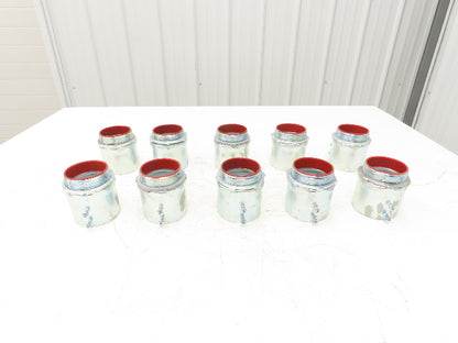 TC727A Steel City 2-1/2" EMT Conduit Box Adaptor Connector Insulated Lot of 10