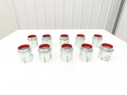 TC727A Steel City 2-1/2" EMT Conduit Box Adaptor Connector Insulated Lot of 10