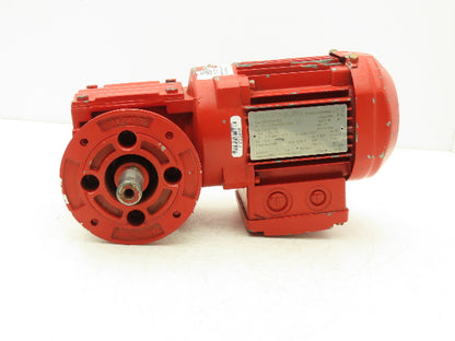 Sew Eurodrive WF20DR63L4 Gearmotor 48:1 Reducer 33rpm .25kw 277/480V 3PH 63L