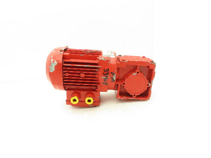 Sew Eurodrive WF20DR63L4 Gearmotor 48:1 Reducer 33rpm .25kw 277/480V 3PH 63L