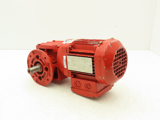 Sew Eurodrive WF20DR63L4 Gearmotor 48:1 Reducer 33rpm .25kw 277/480V 3PH 63L