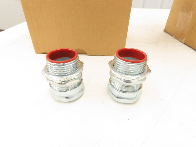 TC713A Steel City 1" EMT Conduit Compression Box Connector Insulated Lot of 100