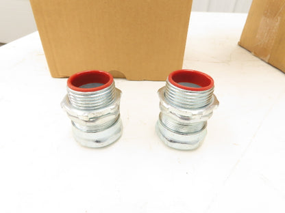 TC713A Steel City 1" EMT Conduit Compression Box Connector Insulated Lot of 100