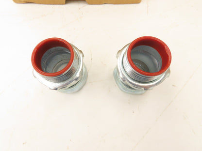 TC713A Steel City 1" EMT Conduit Compression Box Connector Insulated Lot of 100