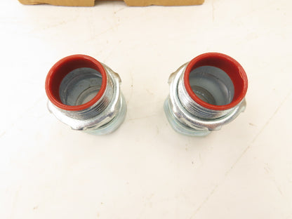 TC713A Steel City 1" EMT Conduit Compression Box Connector Insulated Lot of 100