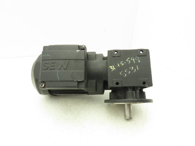 Sew Eurodrive WF20DR63L4 Gearmotor 48:1 Reducer 33rpm .25kw 277/480V 3PH 63L