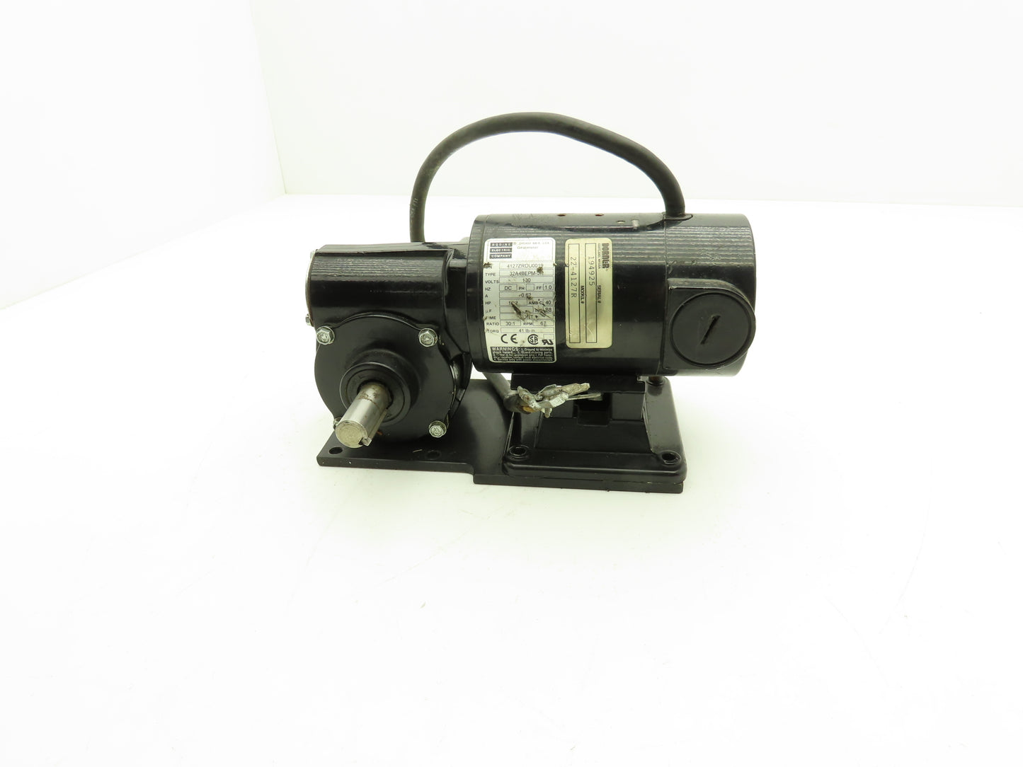 Bodine Electric 32A4BEPM-5R DC Gearmotor 130V 30:1 Ratio 67rpm LH Output