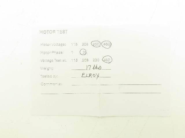 Himmel CA10-G56M2 Gearmotor 17:1 Ratio .12kw 198rpm 230/480VAC 3PH