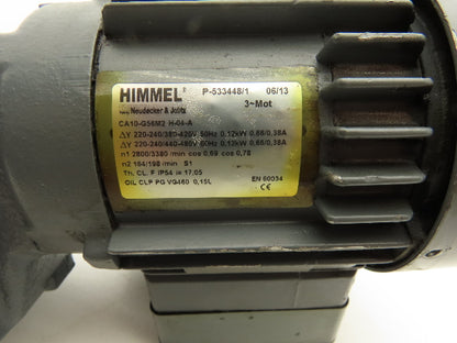 Himmel CA10-G56M2 Gearmotor 17:1 Ratio .12kw 198rpm 230/480VAC 3PH