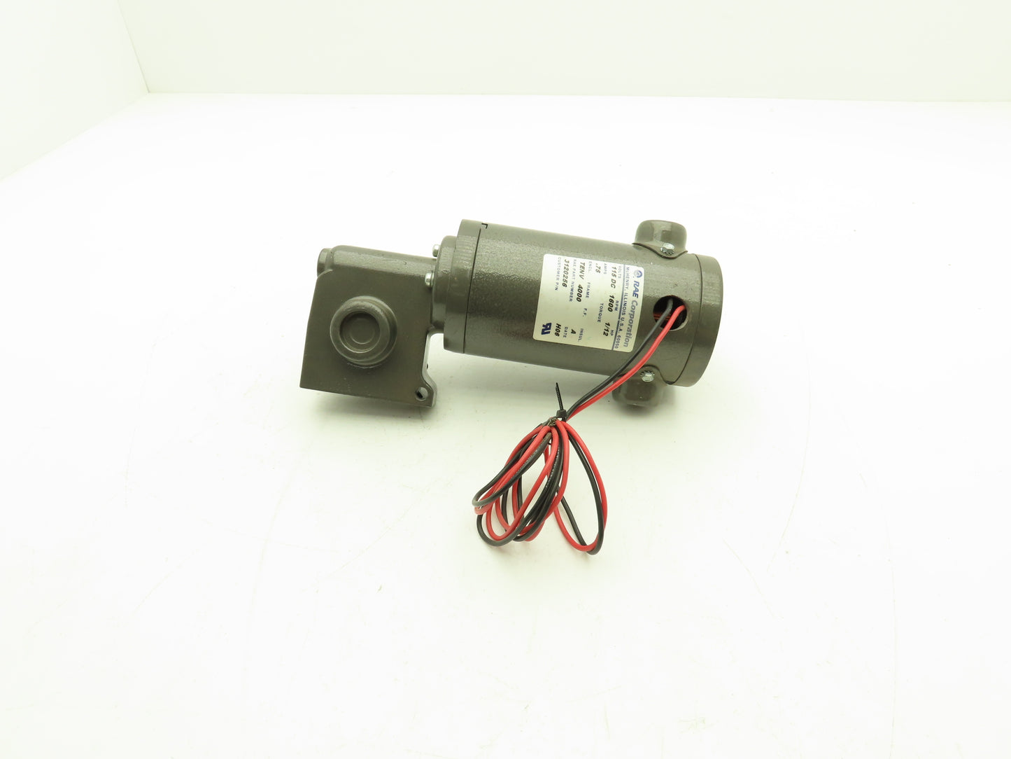 RAE 3120256 DC Gearmotor 115V 1/12Hp 1/2" Shaft