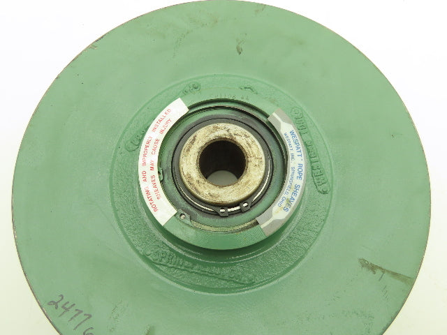 Wespatt Inc. PJ1108 4A Snatch Block Rope Steel Pulley Sheave 11" OD 1-1/4" Bore