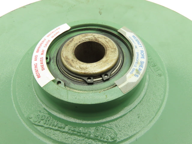 Wespatt Inc. PJ1108 4A Snatch Block Rope Steel Pulley Sheave 11" OD 1-1/4" Bore