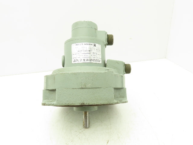 Yaskawa PMES-16A2 DC Print Motor w/ Feedback Unit 500w 2500rpm 83vdc