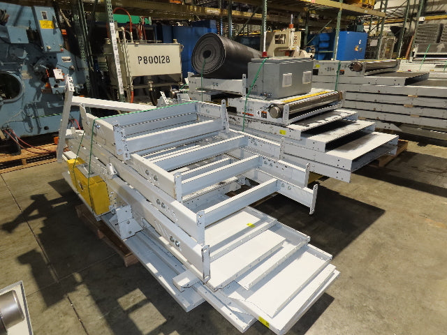 Hytrol HSSHD 37"x 50' Incline Belt Conveyor 7.5Hp 3PH Center Drive 114fpm 9' 5"H