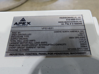 Hytrol HSSHD 37"x 50' Incline Belt Conveyor 7.5Hp 3PH Center Drive 114fpm 9' 5"H