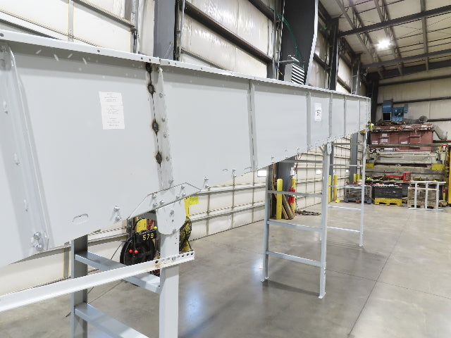 Hytrol HSSHD 37"x 50' Incline Belt Conveyor 7.5Hp 3PH Center Drive 114fpm 9' 5"H