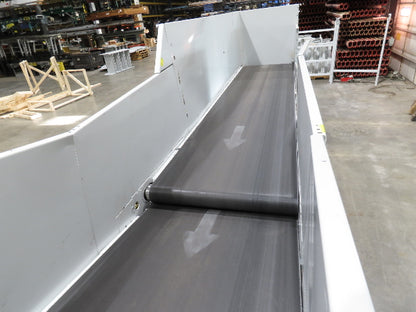 Hytrol HSSHD 37"x 50' Incline Belt Conveyor 7.5Hp 3PH Center Drive 114fpm 9' 5"H