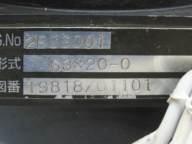 Taiyo Parker JECG63X20A-03 Hydraulic Cylinder 63mm Bore 20mm Stroke 45mm Rod