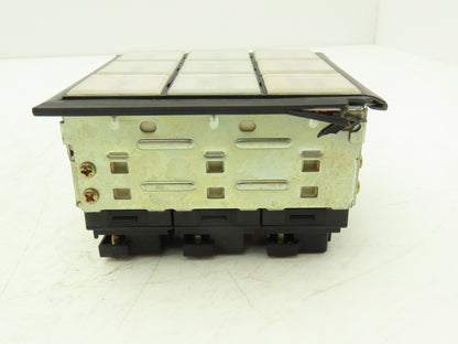 IDEC SLC 30N Annunciator 9-Position 3x3 Layout Lighted Indicator Panel