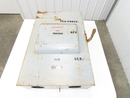 GE TC35366 Double Throw Transfer Safety Switch 600 Amp 600 Volt 3 Pole