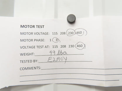 GE General Electric 5KE48WN8200A Brake Motor 2Hp 1725 RPM 230/460VAC 3PH 145TC