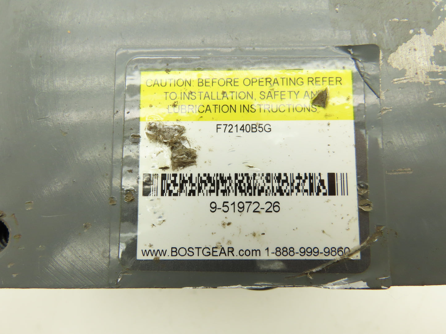 Boston Gear F72140B5G Worm Gearbox 40:1 Reducer .68Hp 44rpm LH 56C-Face