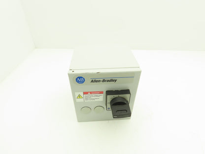 Allen Bradley 103H Motor Starter Enclosure Disconnect 480V 10A 7.5Hp Coil 24VDC