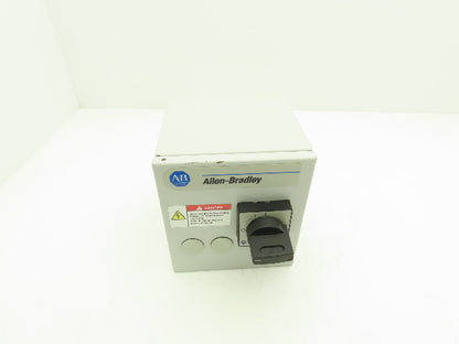 Allen Bradley 103H Motor Starter Enclosure Disconnect 480V 10A 7.5Hp Coil 24VDC