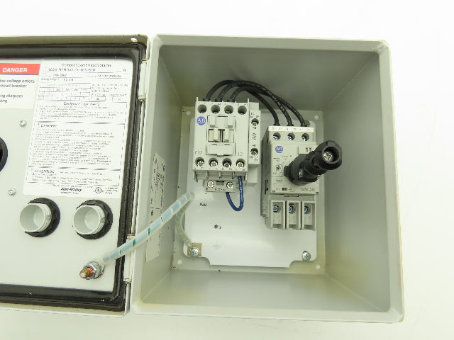 Allen Bradley 103H Motor Starter Enclosure Disconnect 480V 10A 7.5Hp Coil 24VDC