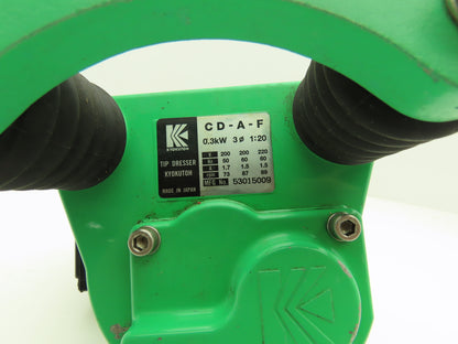 Kyokutoh CD-A-F Welding Auto Tip Dresser .3kw 89rpm 220V 3PH 1:20