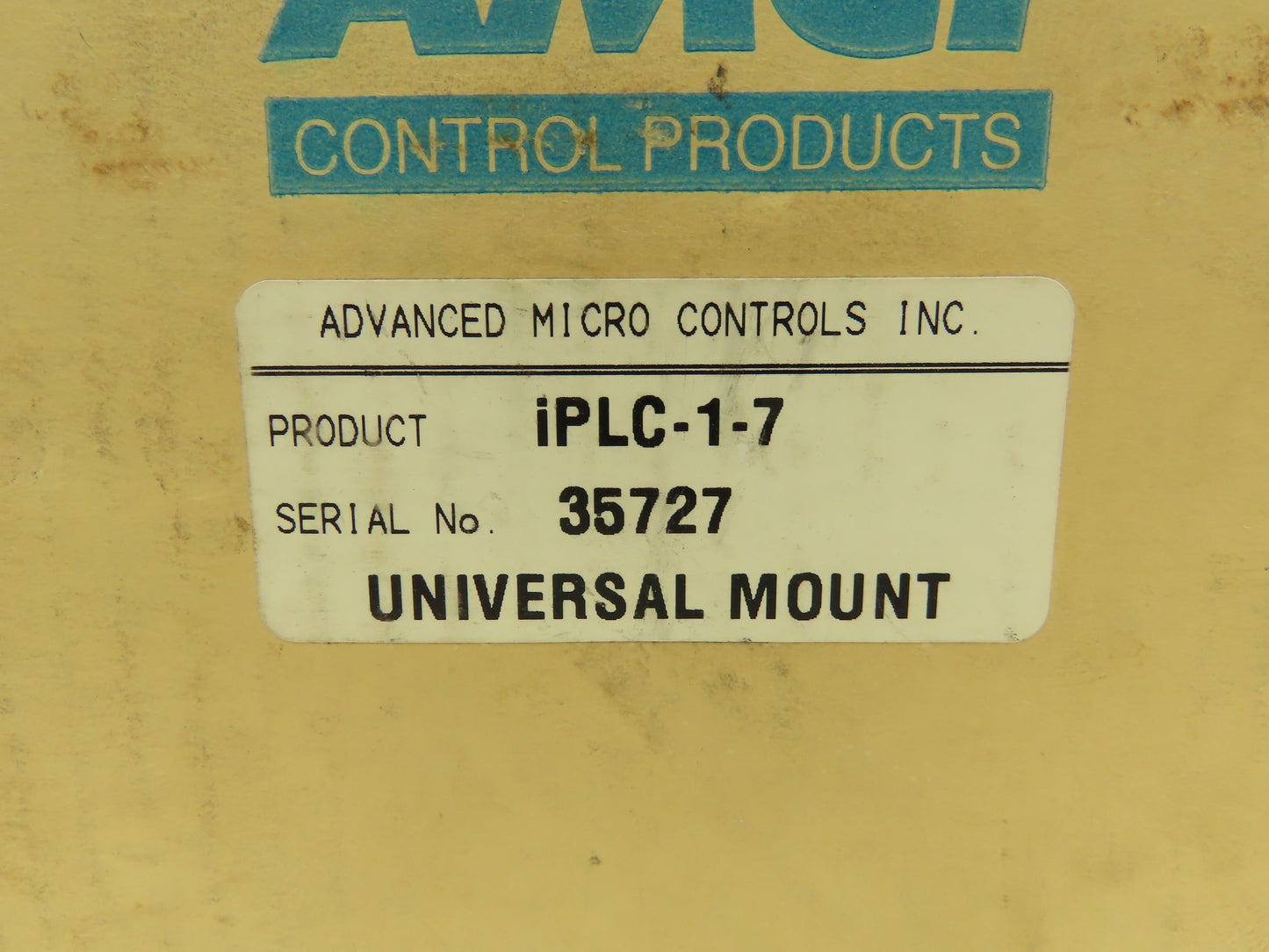 Advanced Micro Controls Inc IPLC-1-7 Programmable Limit Controller 115VAC