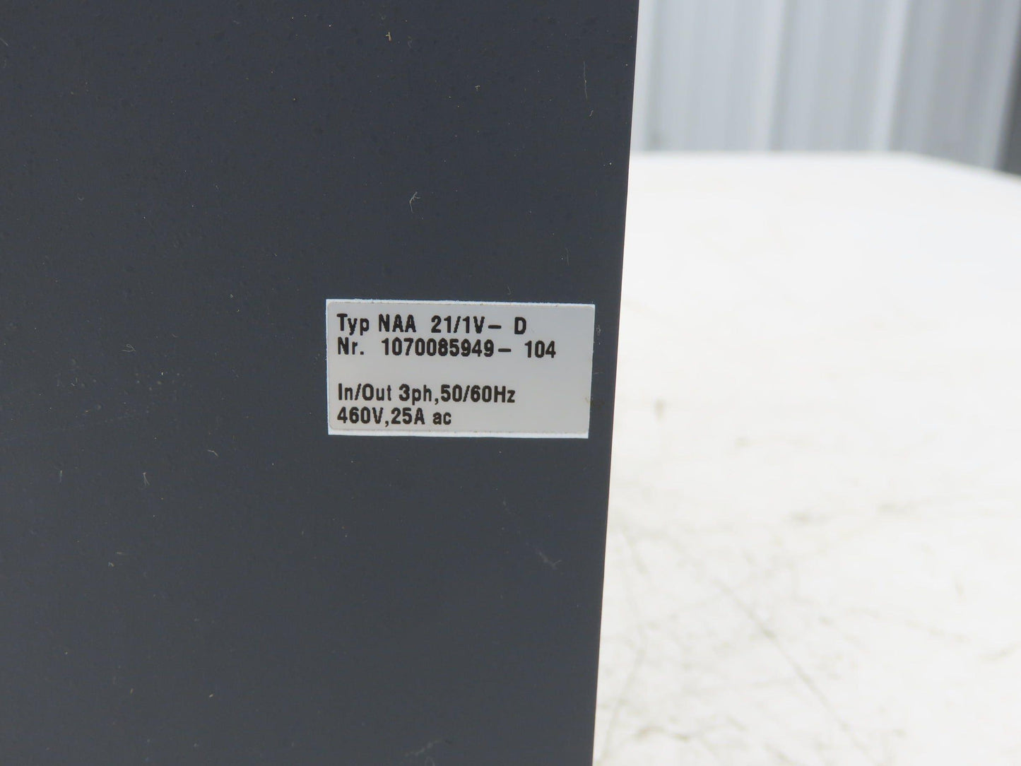 Bosch NAA 21/1V-D Power Feed Unit for Digital Servo Drive 460v 3ph 50/60Hz 25A