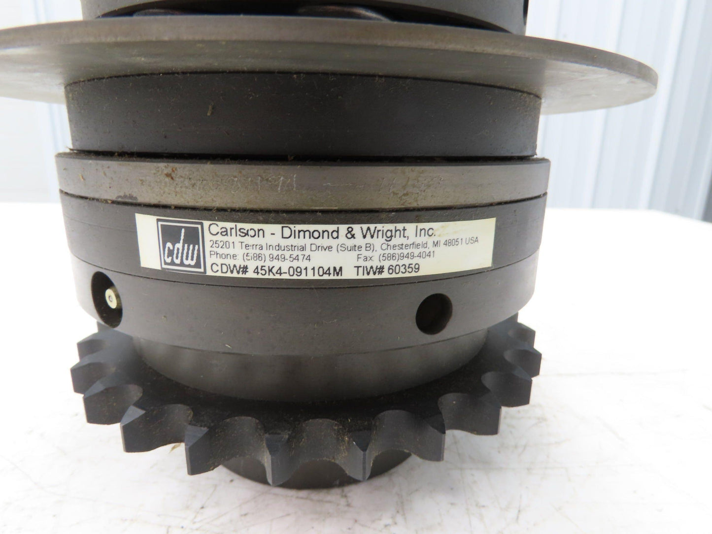 Carlson Dimond & Wright CDW 45K4-091104M Torque Limiter Slip Clutch 1.5" Bore