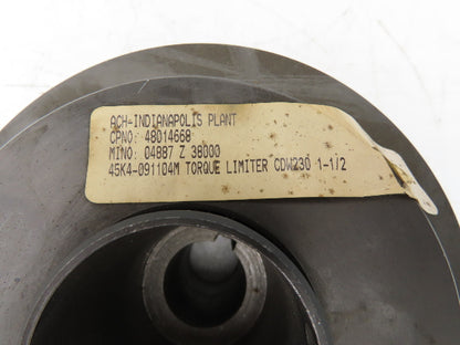 Carlson Dimond & Wright CDW 45K4-091104M Torque Limiter Slip Clutch 1.5" Bore