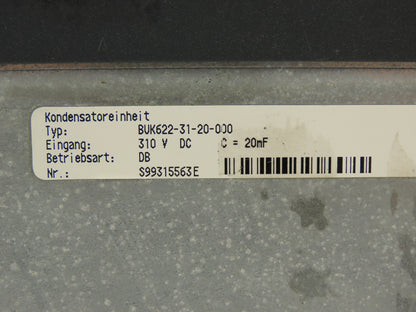 Baumuller BUK622-31-20 4 Capacitor Unit 20mF 310vdc