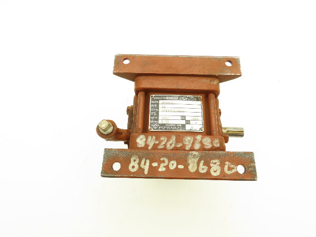 Textron Cone Drive HU20-C1 Speed Reducer Gearbox 10:1 Ratio 2.5Hp 175rpm