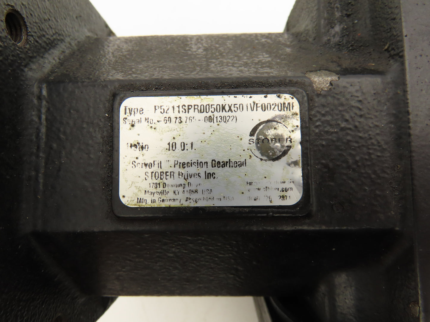 Stober Drives P5211SPR0050KX501VF0020MF ServoFit Precision Gearhead 10:1 Reducer