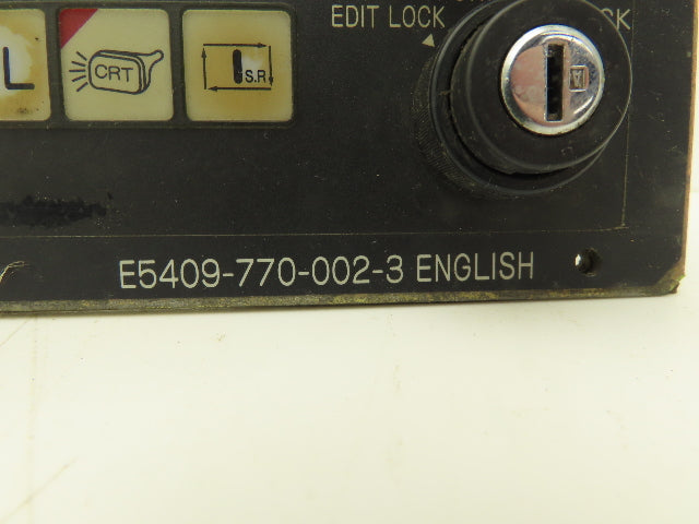 Okuma E5409-770-002-3 HMI Keypad Operator Control Panel With E-Stop