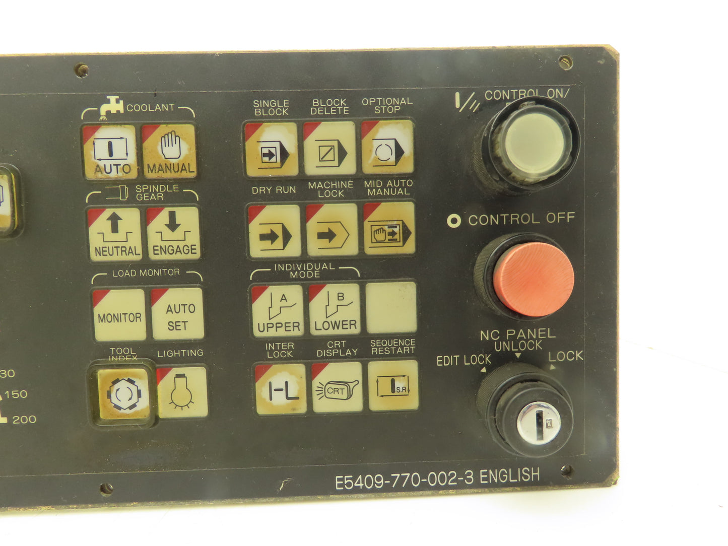 Okuma E5409-770-002-3 HMI Keypad Operator Control Panel With E-Stop