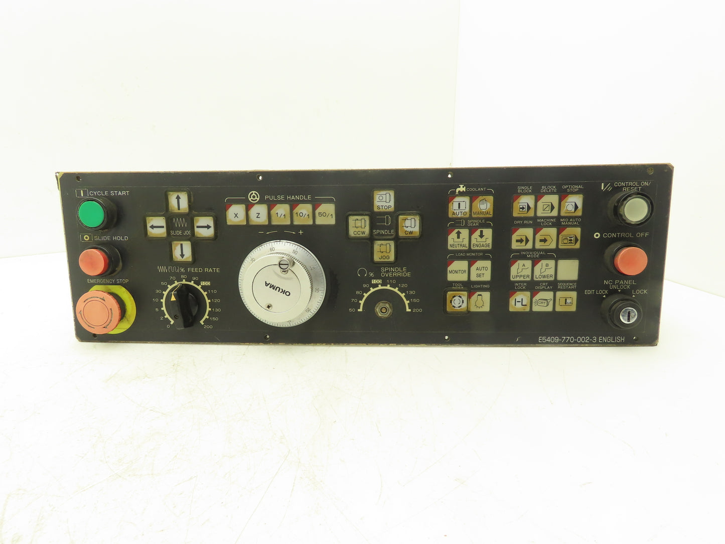 Okuma E5409-770-002-3 HMI Keypad Operator Control Panel With E-Stop