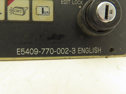 Okuma E5409-770-002-3 HMI Keypad Operator Control Panel With E-Stop