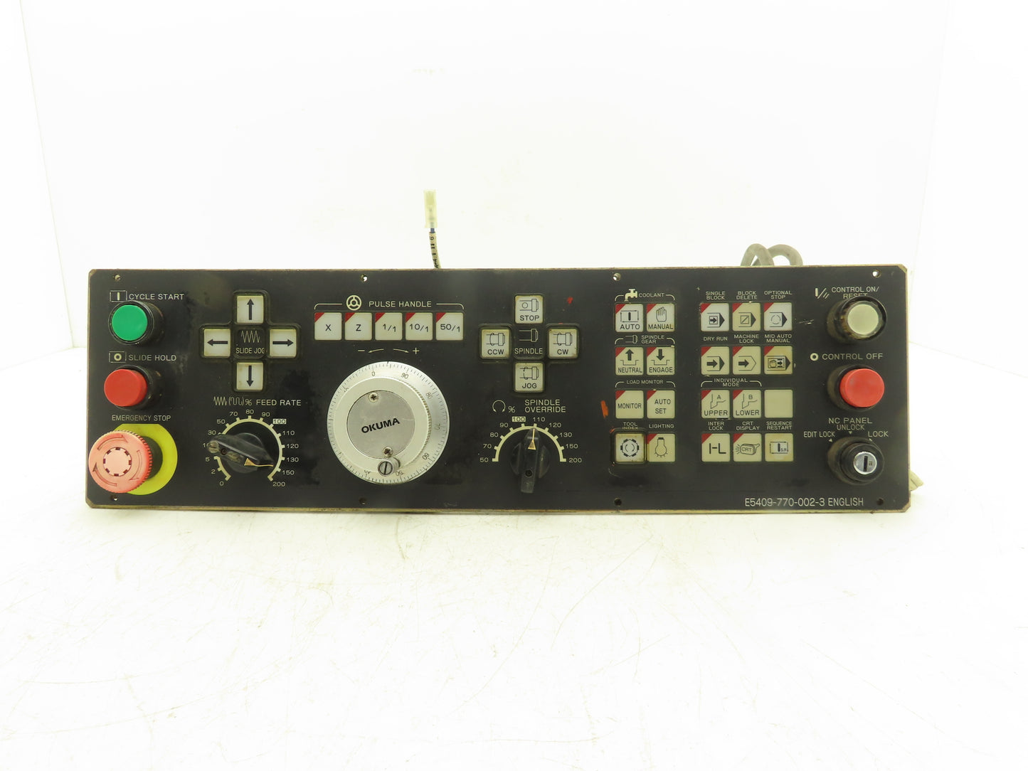Okuma E5409-770-002-3 HMI Keypad Operator Control Panel With E-Stop